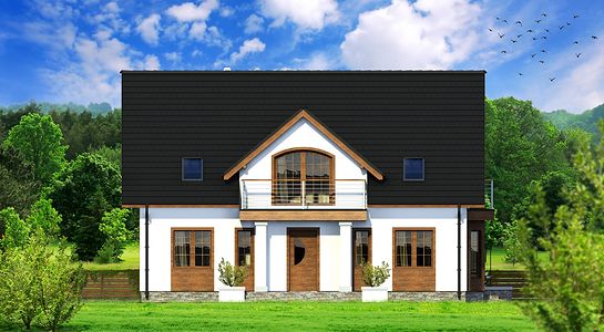 Фасад дома HGB-1234-36 Фасад дома HGB-1234-36