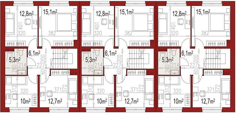 План 2 этажа дома KKH-5311-28 План 2 этажа дома KKH-5311-28