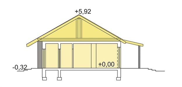 Фасад дома FFG-1768-34 Фасад дома FFG-1768-34