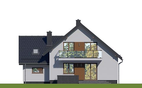 Фасад дома BHG-3198-37 Фасад дома BHG-3198-37