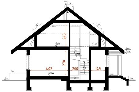 Фасад дома DKG-5856-27 Фасад дома DKG-5856-27